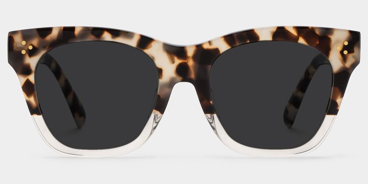 Tandy Light-Tortoise Square Sunglasses