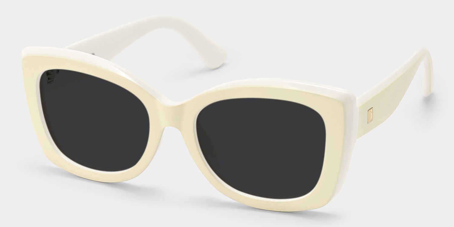 Rosie Cream White Butterfly Sunglasses to Frame Your Face | ZEELOOL4
