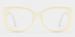 Rosie Cream White Butterfly Glasses1