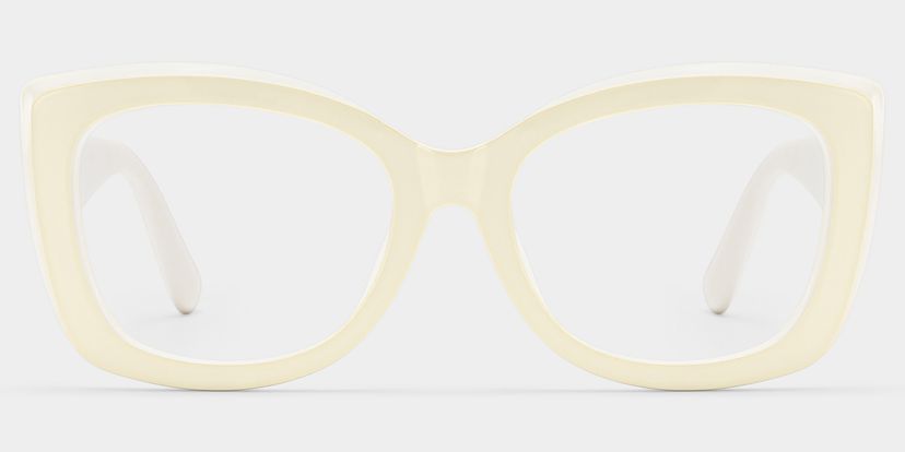 Rosie Cream White Butterfly Glasses