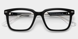 George Black Rectangle Glasses2