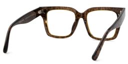 Taylor Gold Leopard Square Glasses5