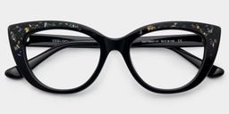 Elora Black Cat eye Glasses2