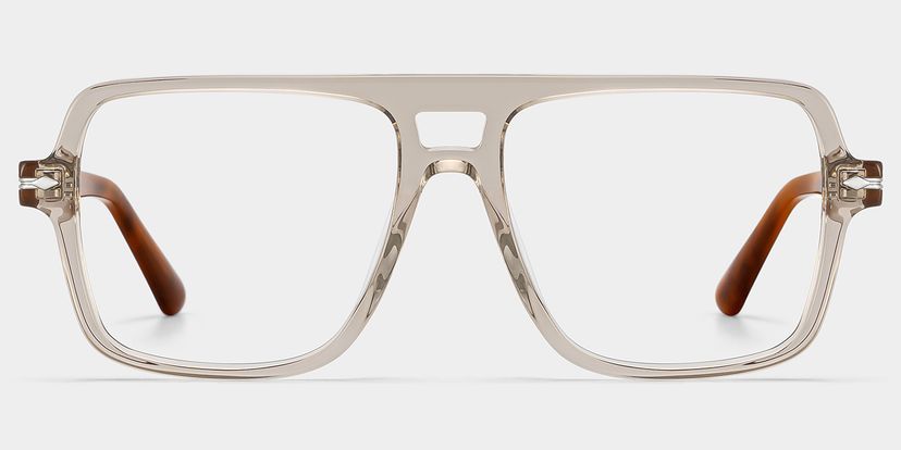 Easton Beige Aviator Glasses