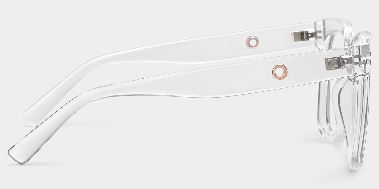 Ebony Square Clear Frame Glasses for Women | ZEELOOL5