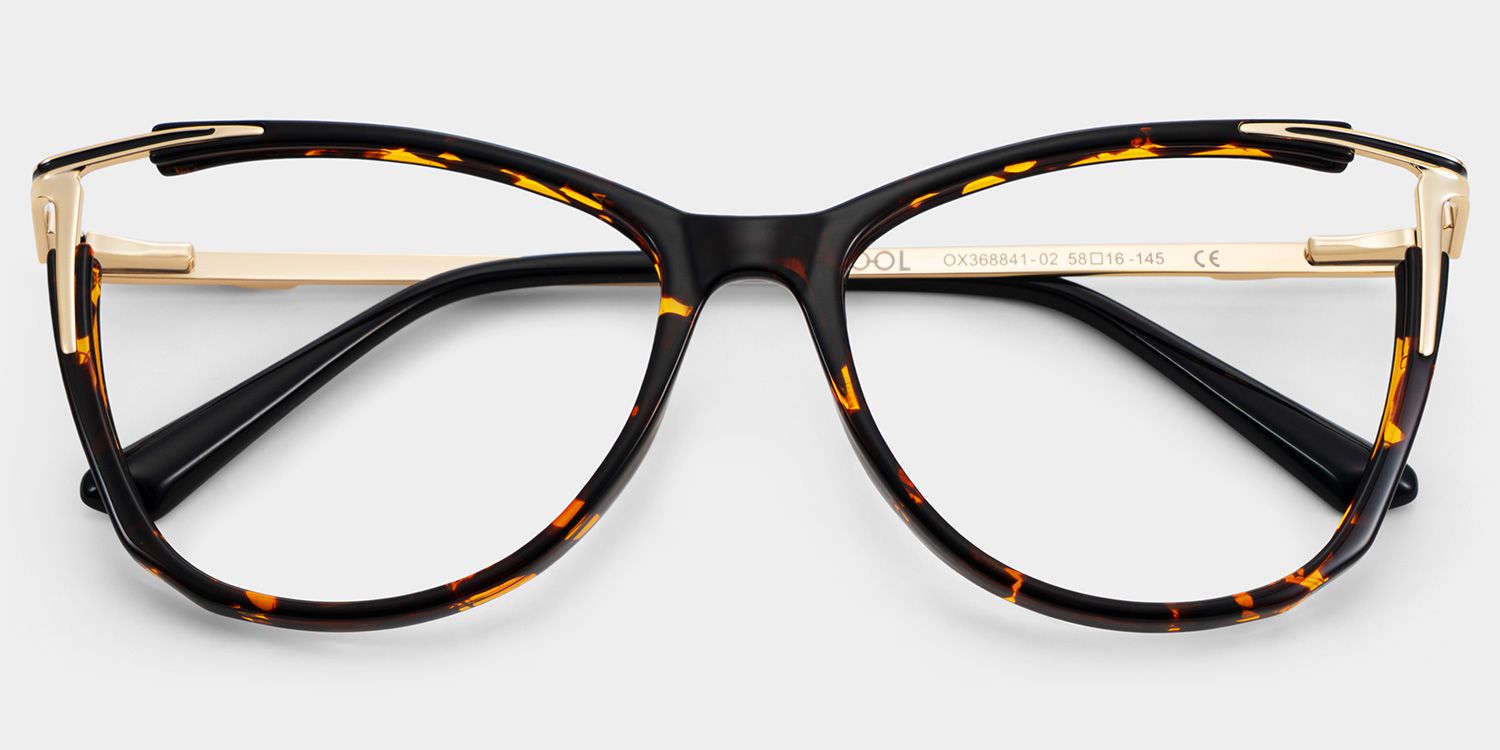 Yomary Cateye Tortoise Thin Frame Glasses | Zeelool2