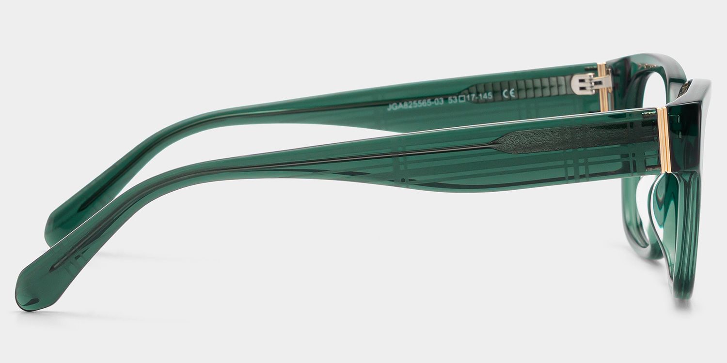 Blake Green Square Glasses | Nostalgic Varsity Frame5