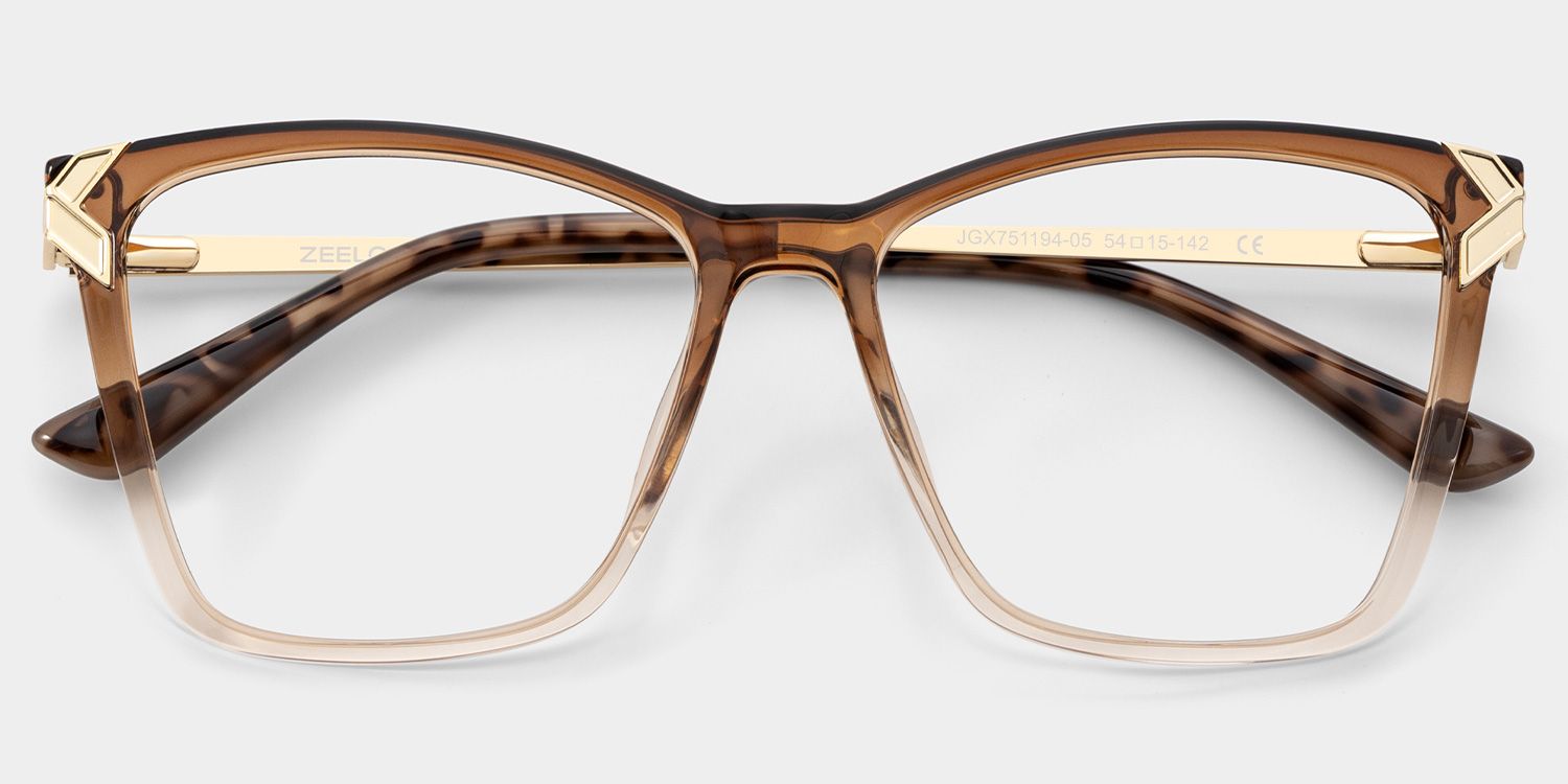 Tricee brown square frame glasses Online | ZEELOOL2