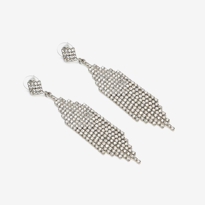 Stylish Tassel Silver Needle Earrings