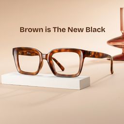 Marley Tortoise Rectangle Glasses0