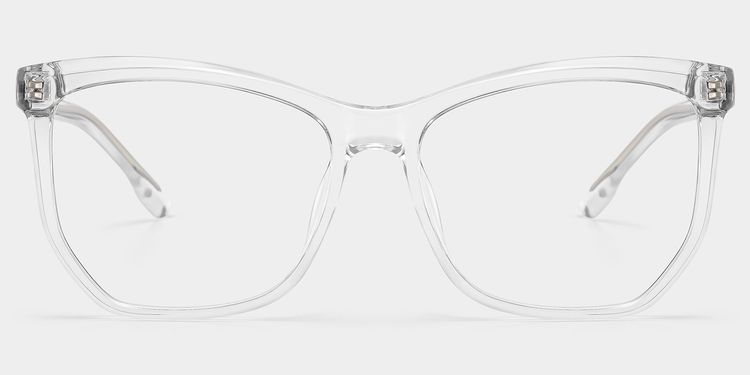 Libby Clear Geometric Glasses