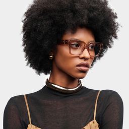 Caius Beige Square Glasses1
