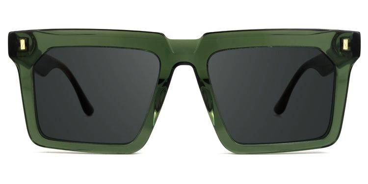 Moreland Green Rectangle Sunglasses