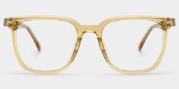 Eliza Beige Square Glasses1