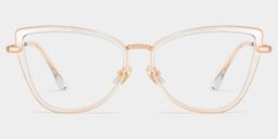 Sloane Clear Cat eye Glasses1