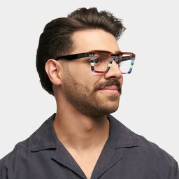 Kenish Multicolor Square Glasses1