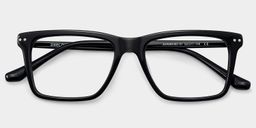 Harper Black Rectangle Glasses2