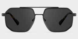 Autumn Gray Aviator Sunglasses0