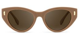 Azura Brown Cat eye Sunglasses0