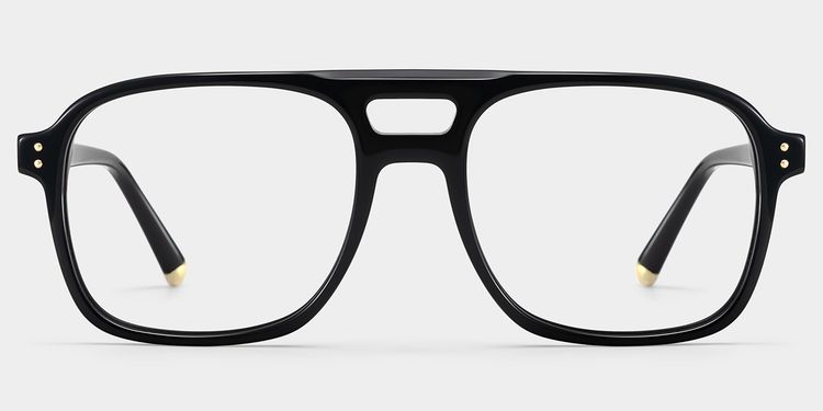 Cally Square Black Glasses