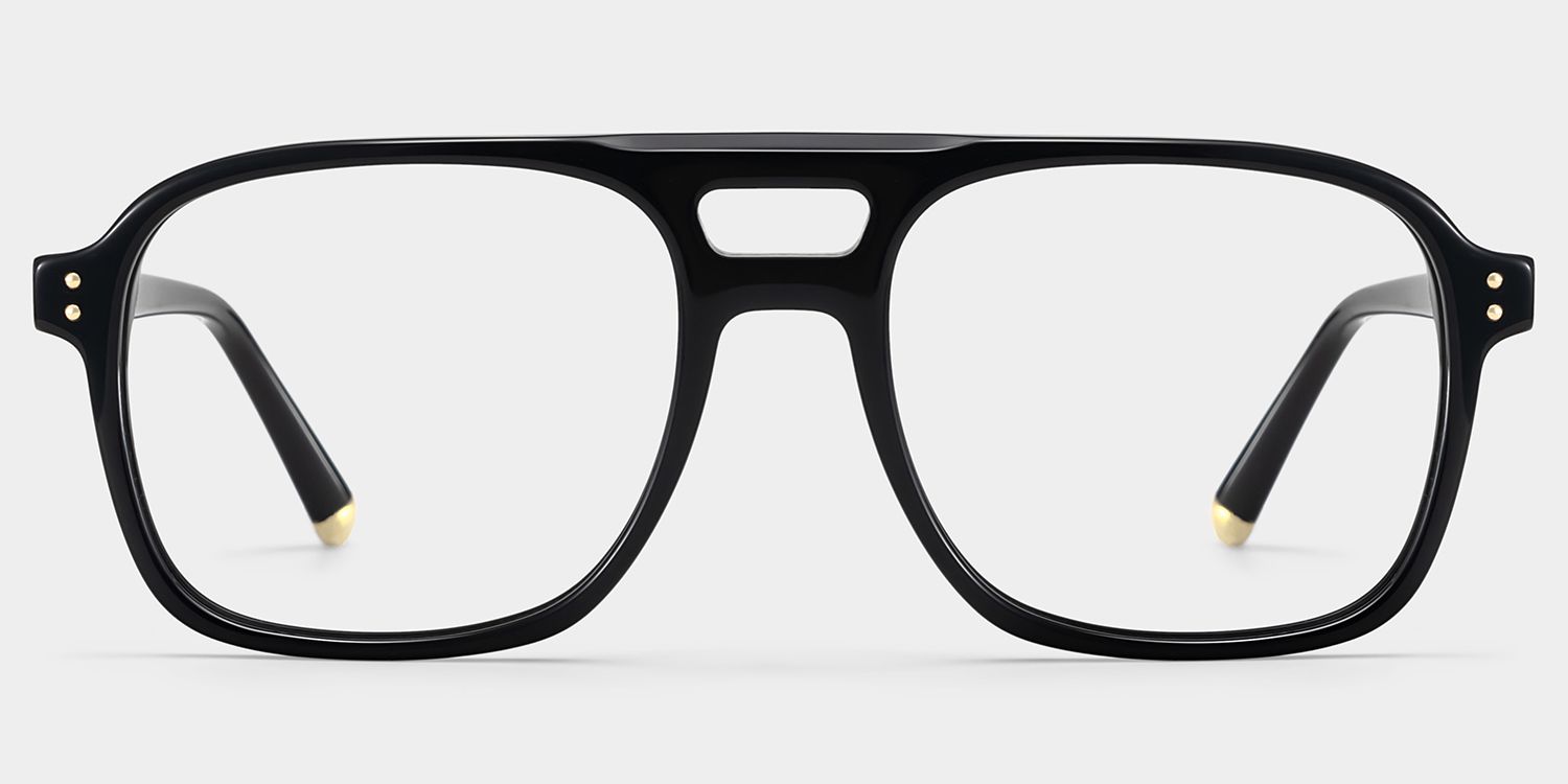 Athena Black Frame Glasses with Aviator Frame Online | ZEELOOL5