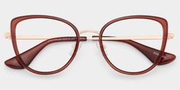 Celine Red Cat eye Glasses2