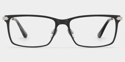 Alexander Black Rectangle Glasses1