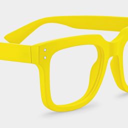 Liizbeett Yellow Square Glasses5
