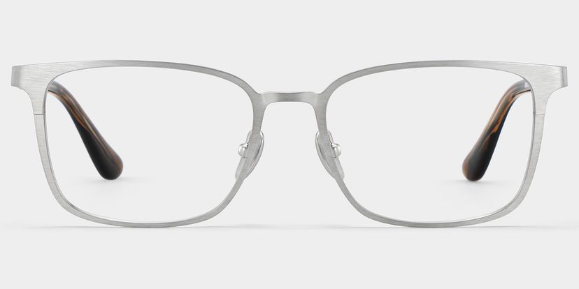 Aubrey Silver Rectangle Glasses