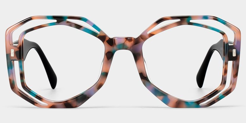 Bobbie Pink-Tortoise Oval Glasses