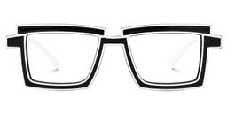 Zephyr Black Rectangle Glasses1