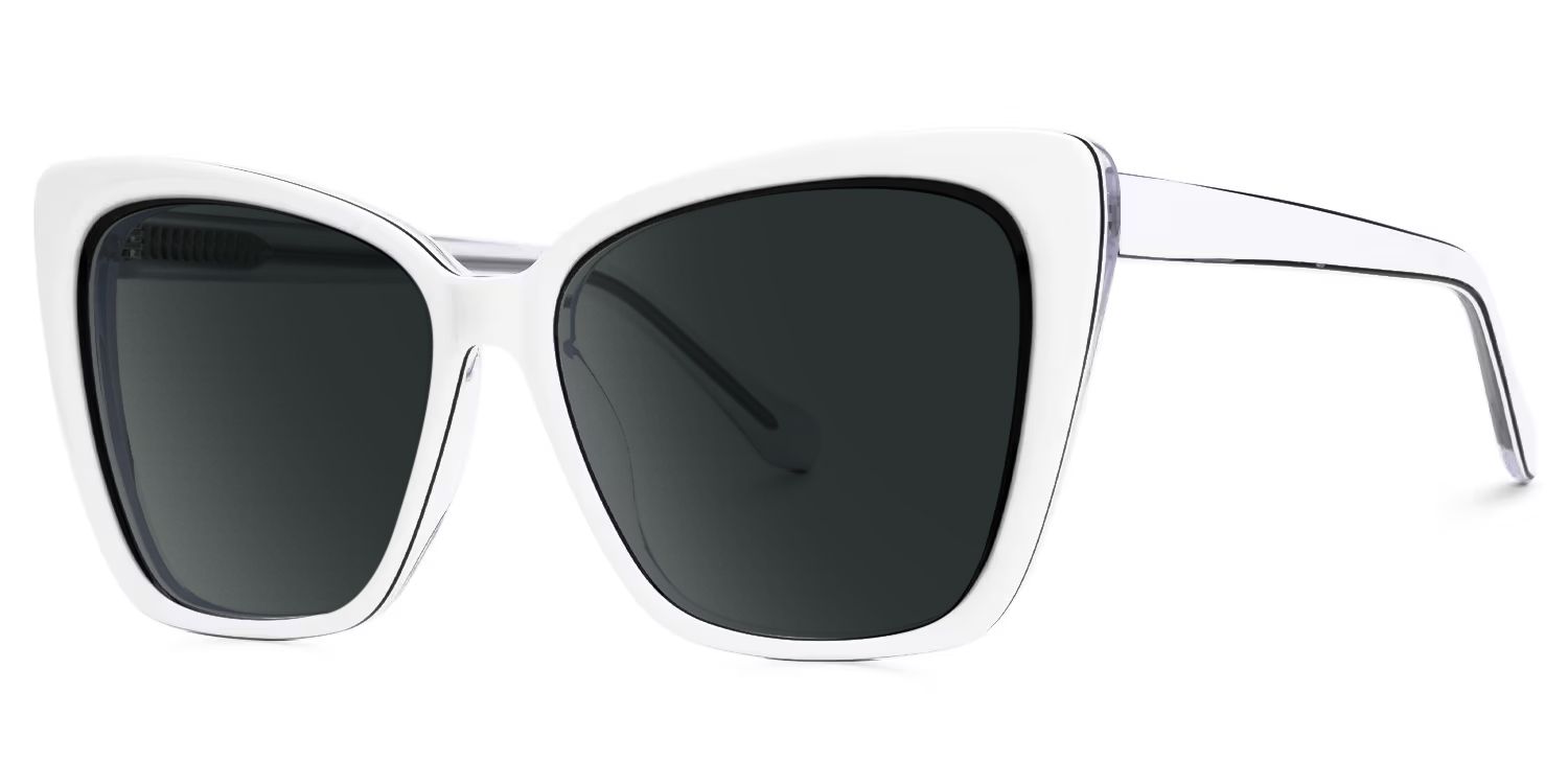 Shanell White-Black Butterfly Sunglasses to Frame Your Face | ZEELOOL1