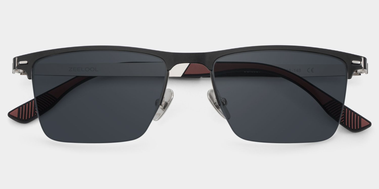 Brock Titanium Black Frame Sunglasses | ZEELOOL1
