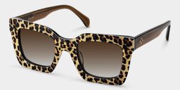 Megan Leopard print Square Sunglasses2