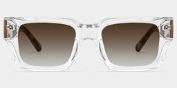 Orson Clear Rectangle Sunglasses0
