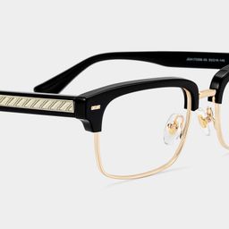Eden Black Browline Glasses5