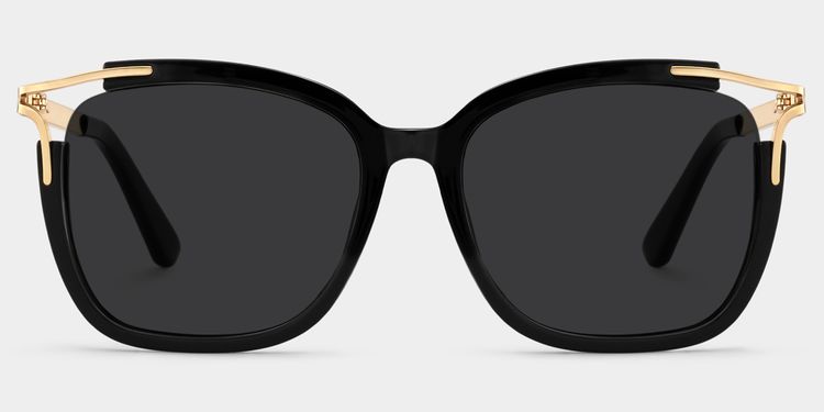 Sidibe Black Square Sunglasses
