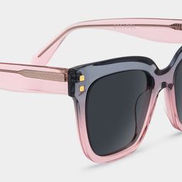 Minguela Gray Pink Square Sunglasses4