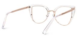 Brewer Clear Cat eye Glasses3