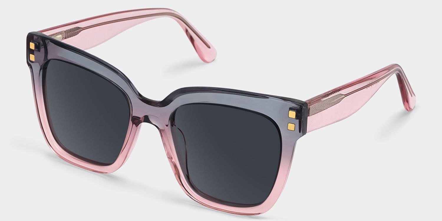 Minguela Gray Pink Square Sunglasses to Frame Your Face | ZEELOOL2