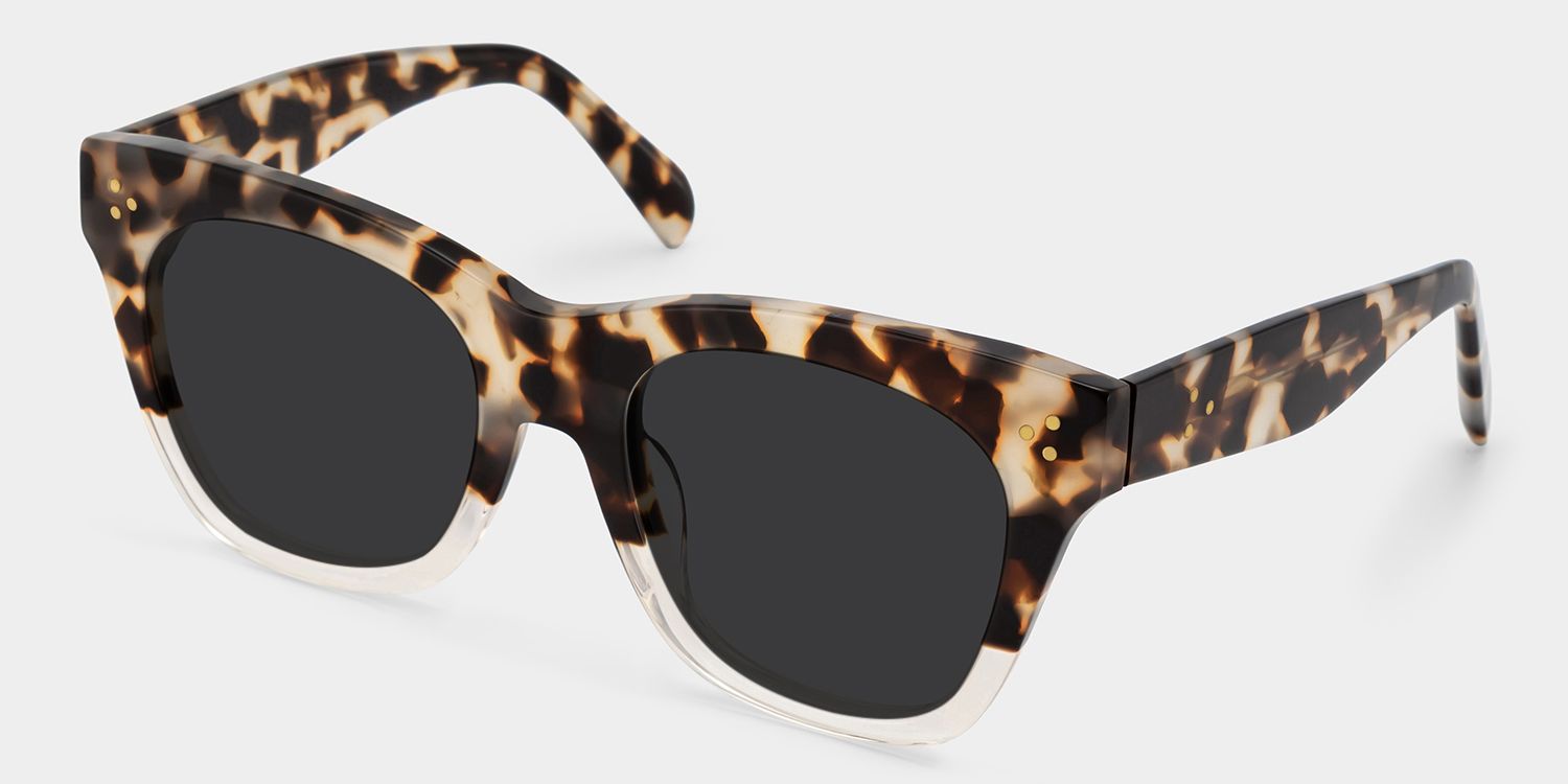 Tandy Light-Tortoise Square Polarized Sunglasses for Driving | ZEELOOL2