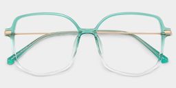 Payton Green Geometric Glasses2