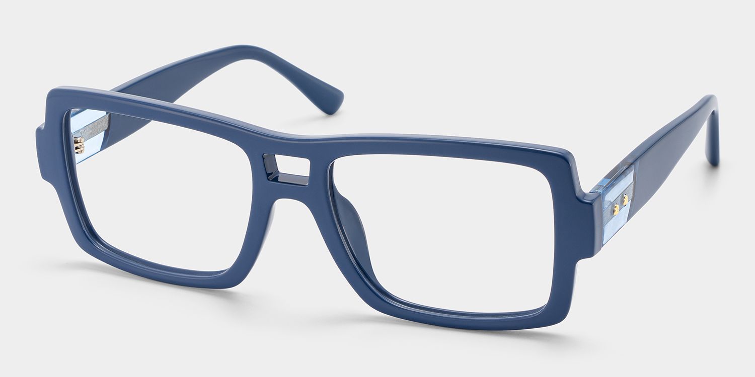 Blue Nora Aviator Eyeglass Frame for Women | ZEELOOL3