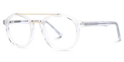 Lee Clear Round Glasses1