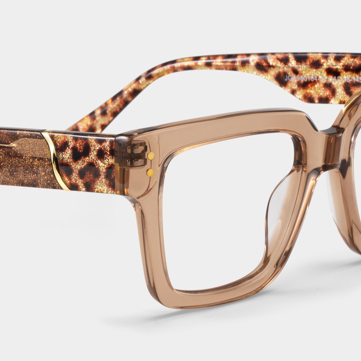 Caius Beige Frame Glasses with Square Frame Online | ZEELOOL9