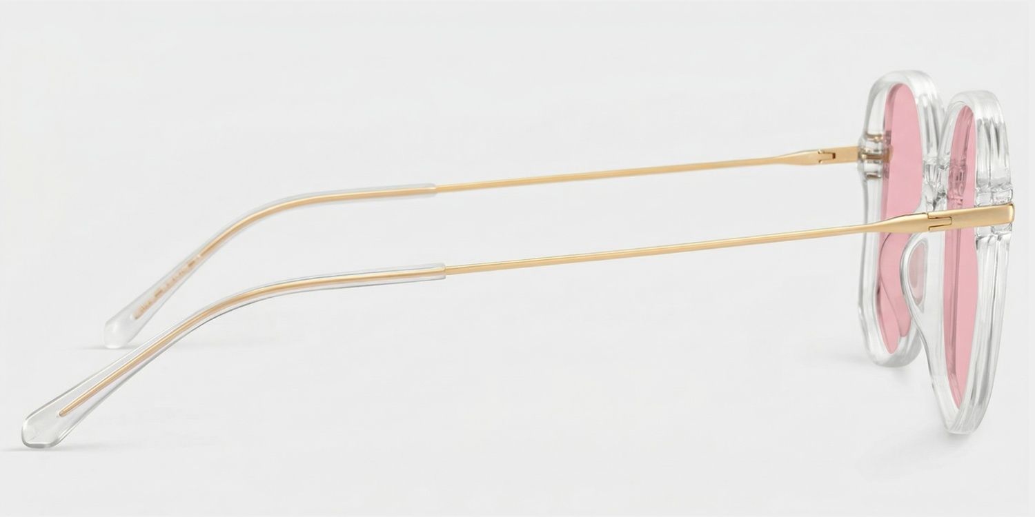 Payton Geometric Style Clear Frame Sunglasses | ZEELOOL3