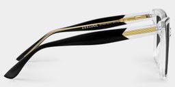 Mirta Black-Clear Square Sunglasses3