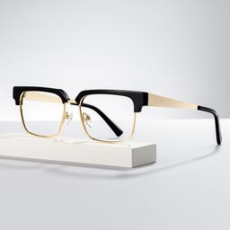Gerena Black Browline Glasses0