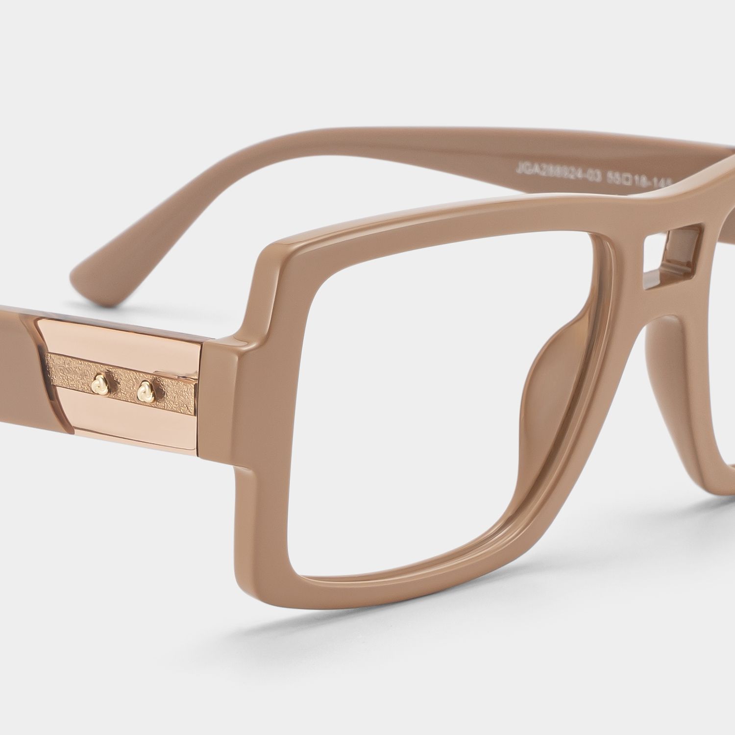 Nora Brown Aviator Glasses — Modern Frame Style | ZEELOOL5