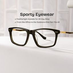 Cozy Dark Gray Rectangle Glasses2